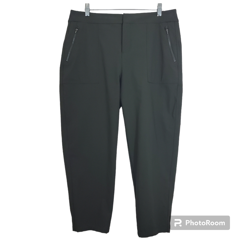 Athleta Women's Wander Hybrid Straight Leg Activewear Pants Green Size 14